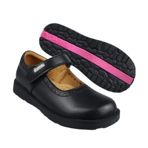 Girls Crabkids School Shoes Black